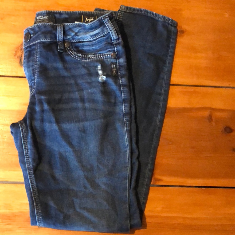 Silver jeans